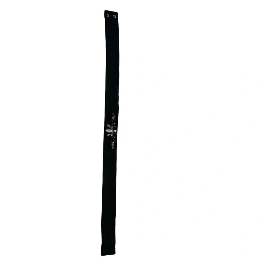Loft Black Rhinestone Stretch Cinch Belt